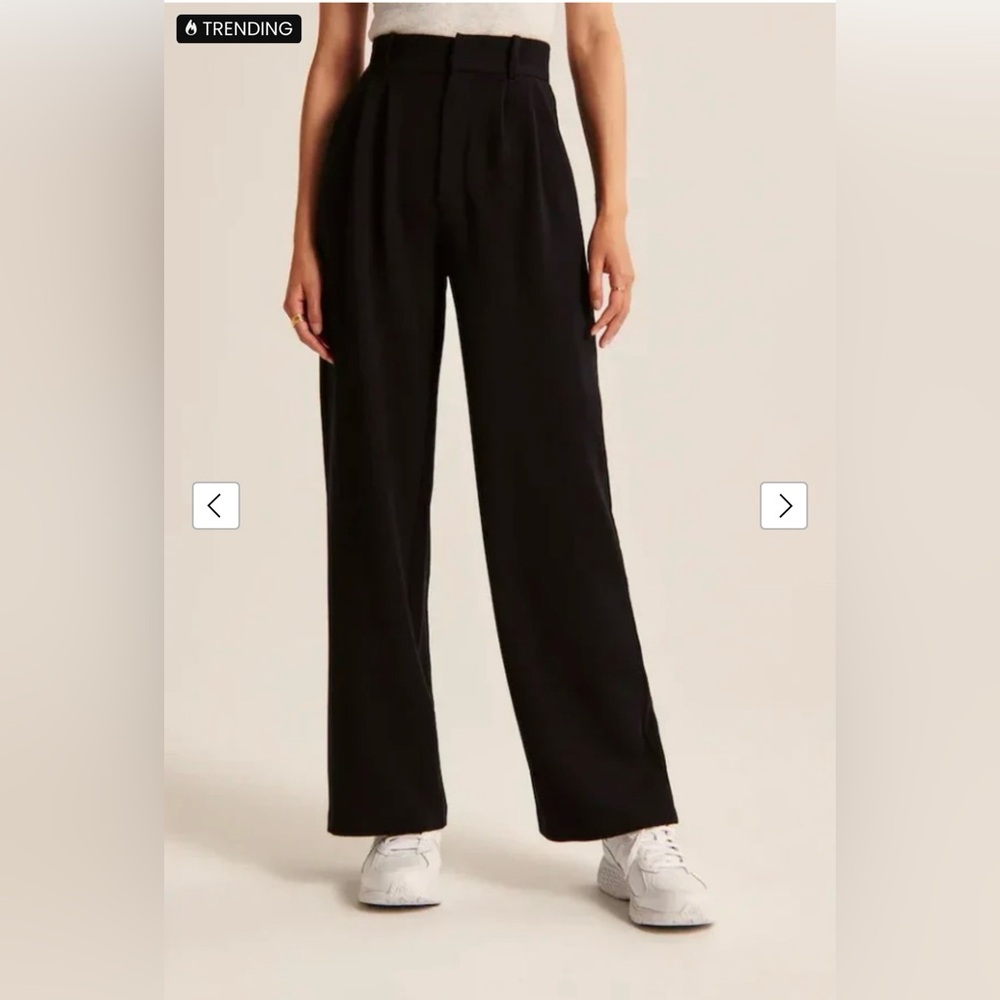Black Wide Leg Tailored pant